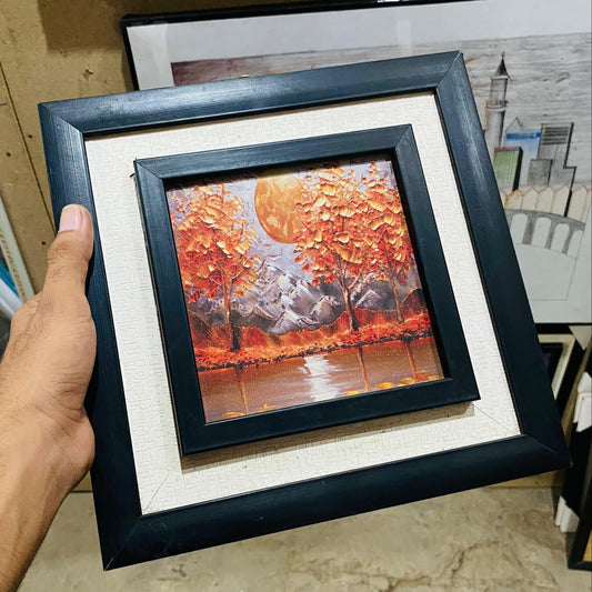 Sunset View - Floral Wall Frame