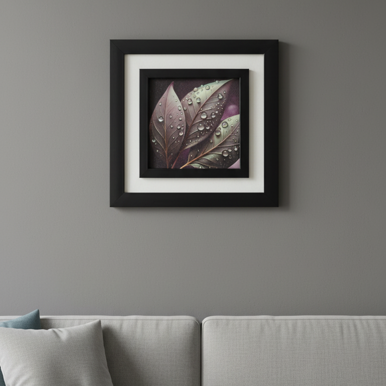 Leaves Art - Floral Wall Frame