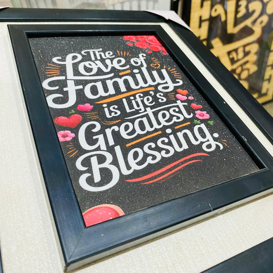 The Love Of Family - Color Full - Wall Art (25 x 35 cm)