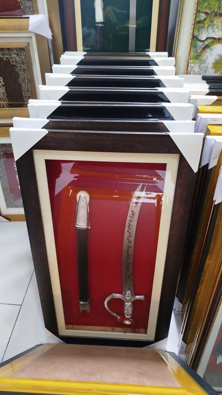 Islamic Sword Wall Frame – Kalma Tayyaba 3D Decorative Design